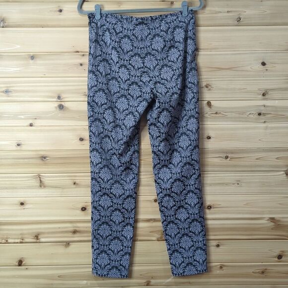 J. McLaughlin Pants Womens 6 Purple and Black Printed Slim Leg - Picture 4 of 11